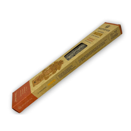 Sahumos Maya Naranja Pimienta Atracción Aromanza Inciensos - Iluminarte Argentina - 3 barritas extra Grandes / Fuertes