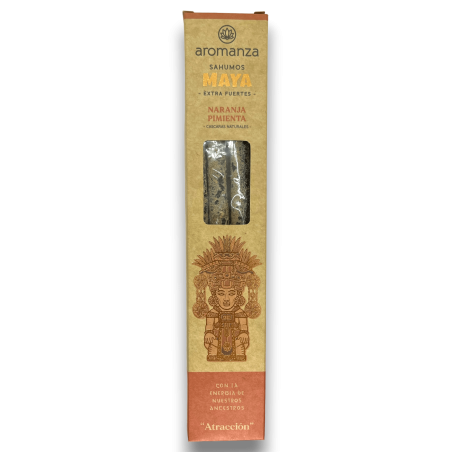 Sahumos Maya Orange Pepper Attraction Aromanza Wierook - Iluminarte Argentina - 3 extra grote/sterke stokjes