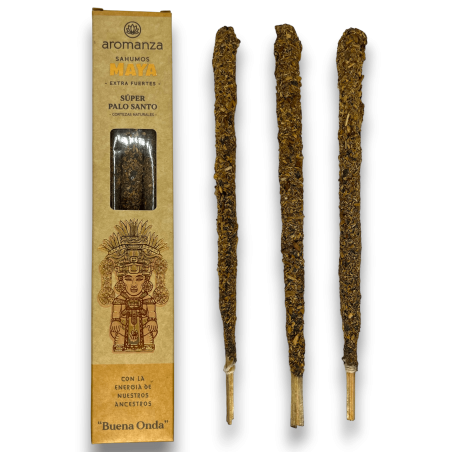 Kadzidła Sahumos Maya Super Palo Santo Buena Onda Aromanza - Iluminarte Argentina - 3 bardzo duże / mocne laski