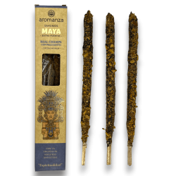 Accendiamo l'incenso Maya Real Champa con Palo Santo per la spiritualità Aromanza - Iluminarte Argentina - 3 bastoncini extra gr