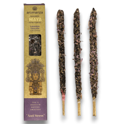 Maya Lavanda Violetta Anti Stress Incenso Aromanza Sahumos - Iluminarte Argentina - 3 barrette extra Large / Strong