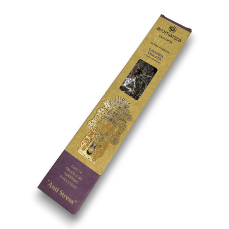 Sahumos Maya Lavanda Violeta Anti Stress Aromanza Encens - Il·luminar-te Argentina - 3 barretes extra Grans / Forts