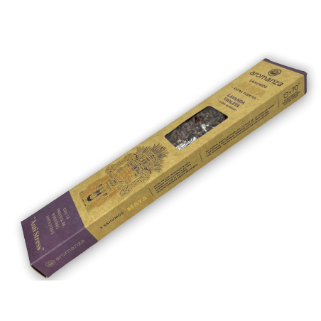 Sahumos Maya Lavanda Violeta Anti Stress Aromanza Encens - Il·luminar-te Argentina - 3 barretes extra Grans / Forts