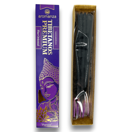 Premium Tibetan Incense Oriental Flower Purity Aromanza Incense - Iluminarte Argentina - 8 thick sticks