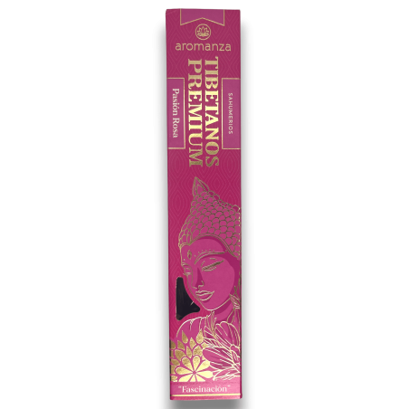 Premium Tibetan Incense Pink Passion Fascination Aromanza Kadzidła - Iluminarte Argentina - 8 grubych patyczków