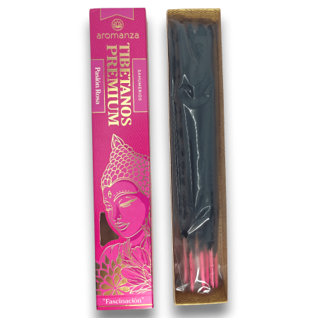 Premium Tibetan Incense Pink Passion Fascination Aromanza Kadzidła - Iluminarte Argentina - 8 grubych patyczków