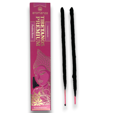 Encens Tibetà Premium Passió Rosa Fascinació Aromança Encensos - Il·luminar-te Argentina - 8 varetes gruixudes