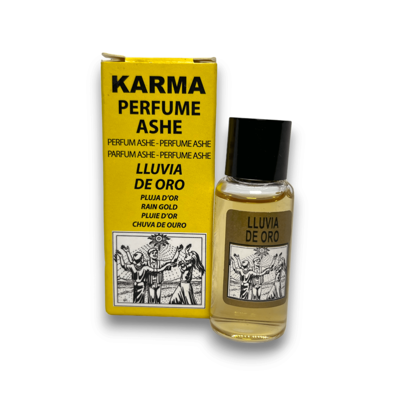 Ashe Golden Rain Profumo - Per attirare denaro e ricchezza - HOSTENATURA - 10ml.-PROFUMI ESOTERICI DI SANTERIA-HOSTENATURA