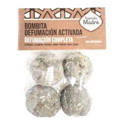 Bolsa completa de bombas de defumación Sagrada Madre - Storak, alcanfor, incienso, mirra, romeu, rúa e benjuí - 4 unidades