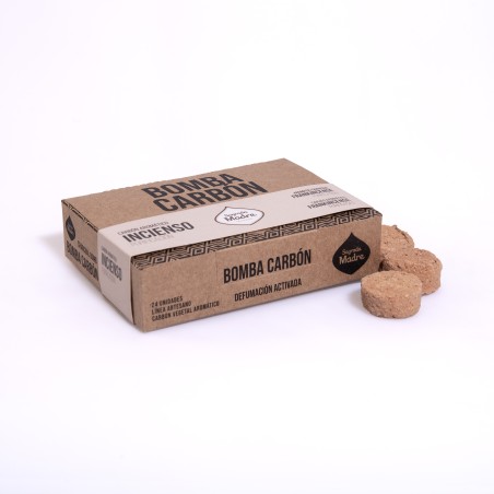 Bomba de Carbón Defumación Activada Incienso - Carbón Aromático Purificación - 24 uds. - Sagrada Madre