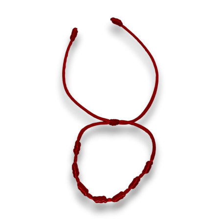 Bracciale Corda Rossa 7 Nodi - HOSTENATURA Protezione contro il malocchio e le energie negative