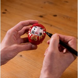 Daruma Red Medium Luck - Traditional Japan - Purpose Doll