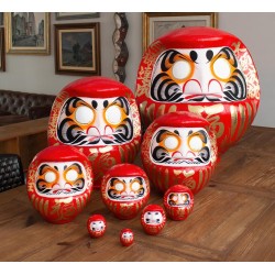 Daruma Red Medium Luck - Traditional Japan - Purpose Doll