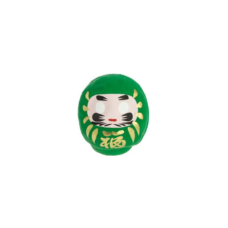 Daruma Green Medium Health - Japon traditionnel - Poupée à but-Daruma traditionnel Japon-HOSTENATURA