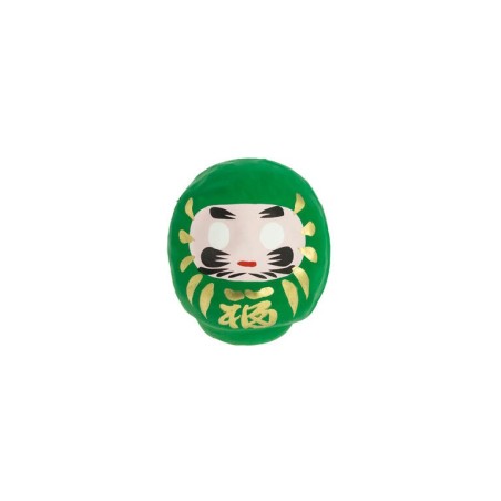 Daruma Green Medium Health - Traditional Japan - Purpose Doll