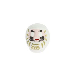 Daruma Love Branco Médio - Japão Tradicional - Boneca de Fins