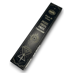 Aum Fragrances Crystal Magic Pyrite Incense - Incienso cunha caixa de cristais de Pirita - 20gr.