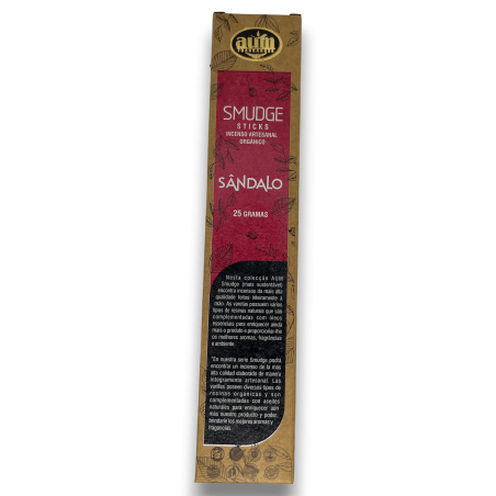 Organiczne kadzidełka z drzewa sandałowego AUM Fragrances Smudge Sticks - 25gr.