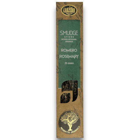 Organic Rosemary Incense AUM Fragrances Smudge Sticks Alecrim - 25gr.