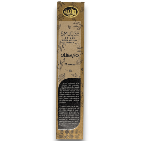 Incienso Orgánico Olíbano AUM Fragrances Smudge Sticks - 25gr.