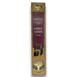 Biologische wierook Mirre AUM geuren smudge sticks - 25gr.