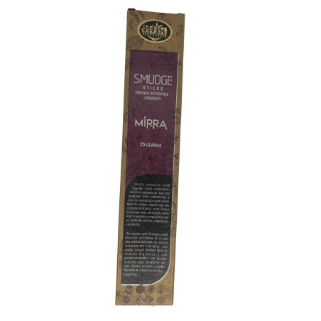 Incienso Orgánico Mirra AUM Fragrances Smudge Sticks - 25gr.