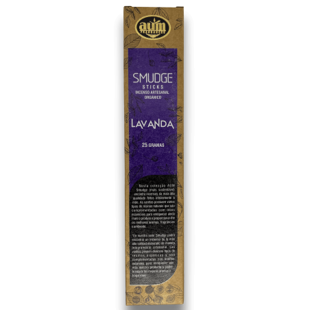 Incienso Orgánico Lavanda AUM Fragrances Smudge Sticks - 25gr.