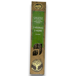 Incenso Orgânico 7 Ervas AUM Fragrâncias Smudge Sticks - 25gr.