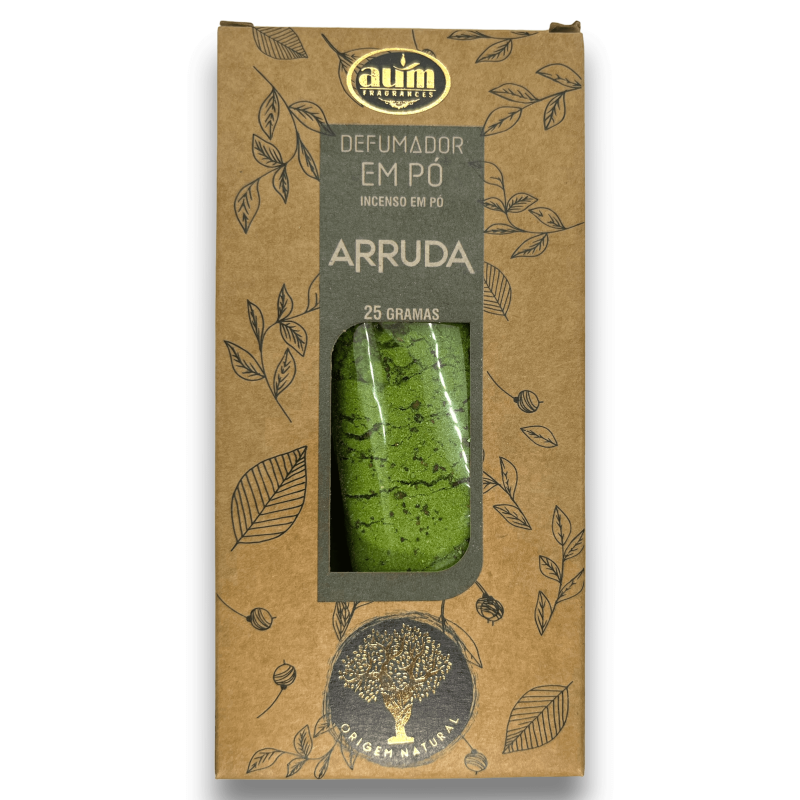 Incienso en polvo Ruda AUM Fragrances 25gr.-AUM Fragrances Incense Powder-HOSTENATURA