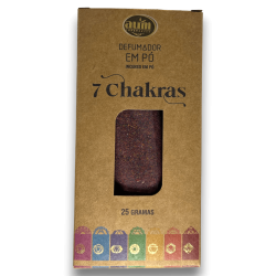 7 Chakras AUM Düfte 25gr Pulver Räucherstäbchen.