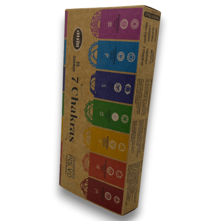 7 Chakras AUM Fragrances 25gr poudre d’encens.