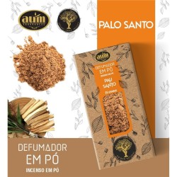 Incenso em pó Palo Santo Fragrâncias AUM 25gr.