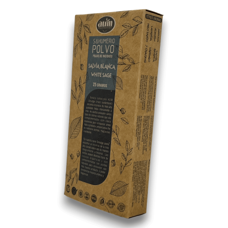 Incienso en polvo Salvia Blanca AUM Fragrances 25gr.