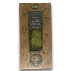 Incienso en po de salvia branca AUM Fragrances 25gr.