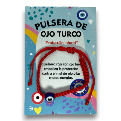 Pulseira infantil Turkish Eye Protección infantil contra o mal de ollo e as malas enerxías - HOSTENATURA