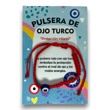 Pulsera Infantil Ojo Turco Protección Infantil Contra el Mal de Ojo y las Malas Energías - HOSTENATURA