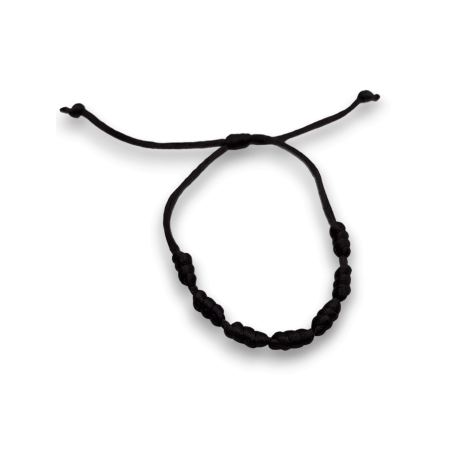 Pulsera 7 Nudos Cuerda Marrón - HOSTENATURA Naturaleza, Estabilidad Vital y Abundancia