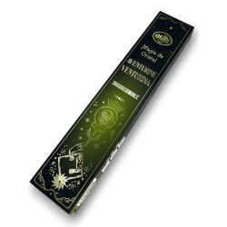 Aum Fragrances Crystal Magic Aventurine Incense - Incenso com caixa de cristais de Aventurina Verde - 20gr.