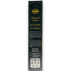 Aum Fragrances Crystal Magic Aventurine Incense - Incenso com caixa de cristais de Aventurina Verde - 20gr.