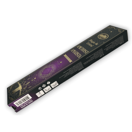 Encens Amatista Màgia de Cristall Aum Fragrances - Encens amb capseta de vidres d'Amatista - 20gr.