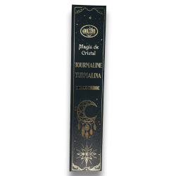 Aum Fragrances Crystal Magic Tourmaline Incense - Incienso cunha caixa de cristais de turmalina - 20gr.