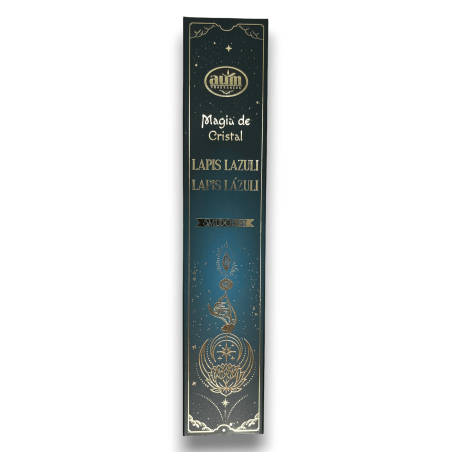 Incienso Lapislázuli Magia de Cristal Aum Fragrances - Incienso con cajita de cristales de Amatista  - 20gr.