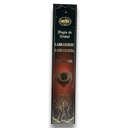 Labradorite Incense Crystal Magic Aum Fragrances - Kadzidło z pudełkiem kryształów labradorytu - 20gr.