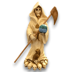 Figura Santa Muerte 30 cm Resina - HOSTENATURA Realizzata artigianalmente