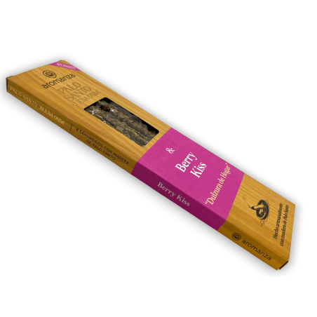 Good Wave Palo Santo Rökelse med Berry Kiss Rökelse AROMANZA Argentina - Hemmets sötma - 8 tjocka pinnar