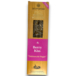 Encens Bona Onda Palo Santo amb Berry Kiss Encens AROMANZA Argentina - Dolçor de la Llar - 8 varetes gruixudes