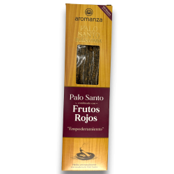 Encens Bona Onda Palo Santo amb Fruits Vermells Encens AROMANZA Argentina - Empoderament - 8 varetes gruixudes