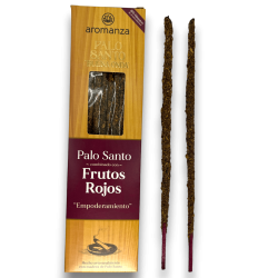 Encens Bona Onda Palo Santo amb Fruits Vermells Encens AROMANZA Argentina - Empoderament - 8 varetes gruixudes