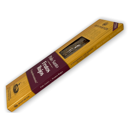 Incenso Buena Onda Palo Santo com Frutas Vermelhas Incensos AROMANZA Argentina - Empoderamento - 8 palitos grossos