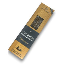 Good Wave Palo Santo Incense with Gardenias White Flowers Incense AROMANZA Argentina Bienestar - 8 thick sticks